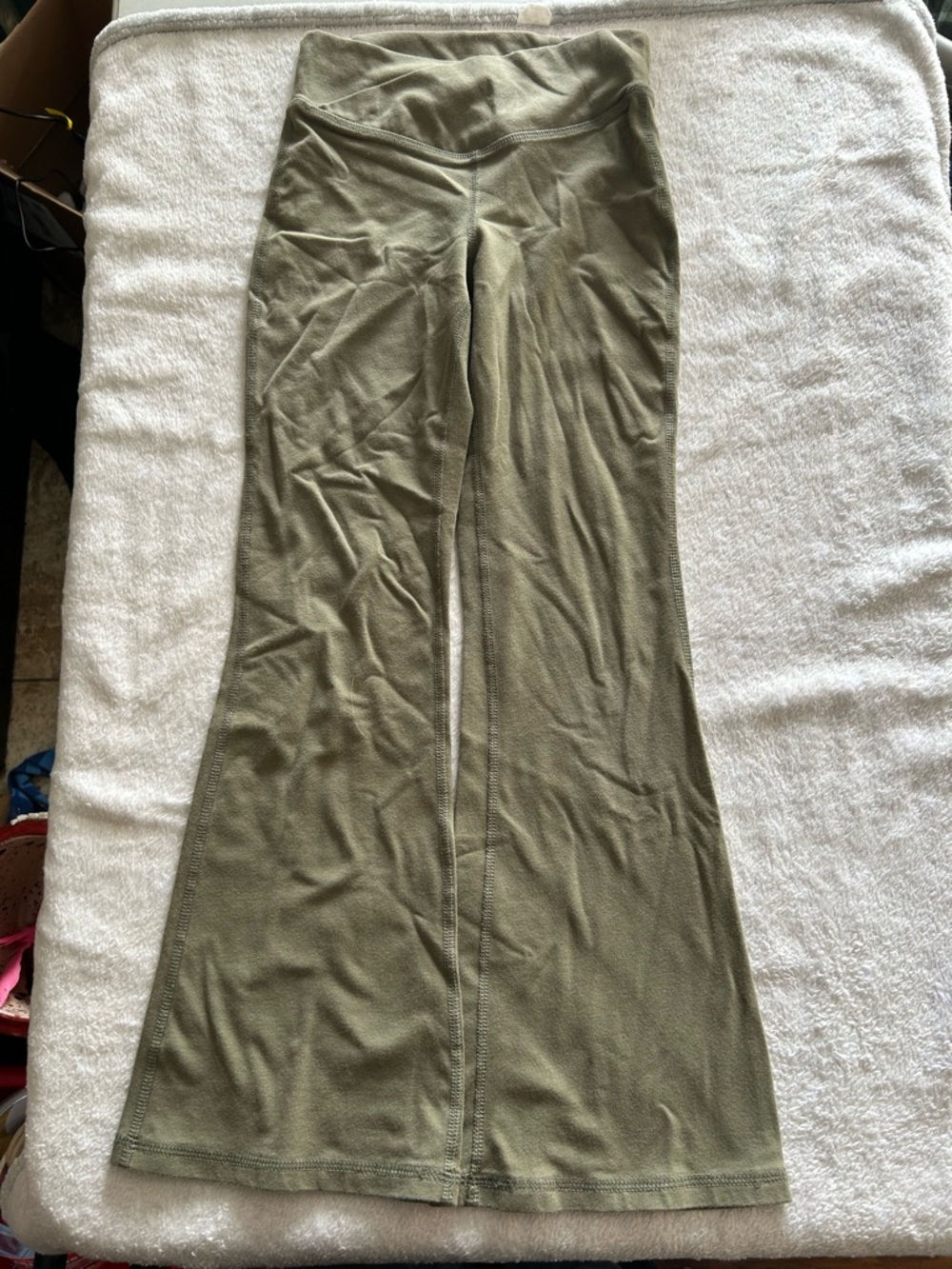 Old Navy Olive Green Flare Leggings